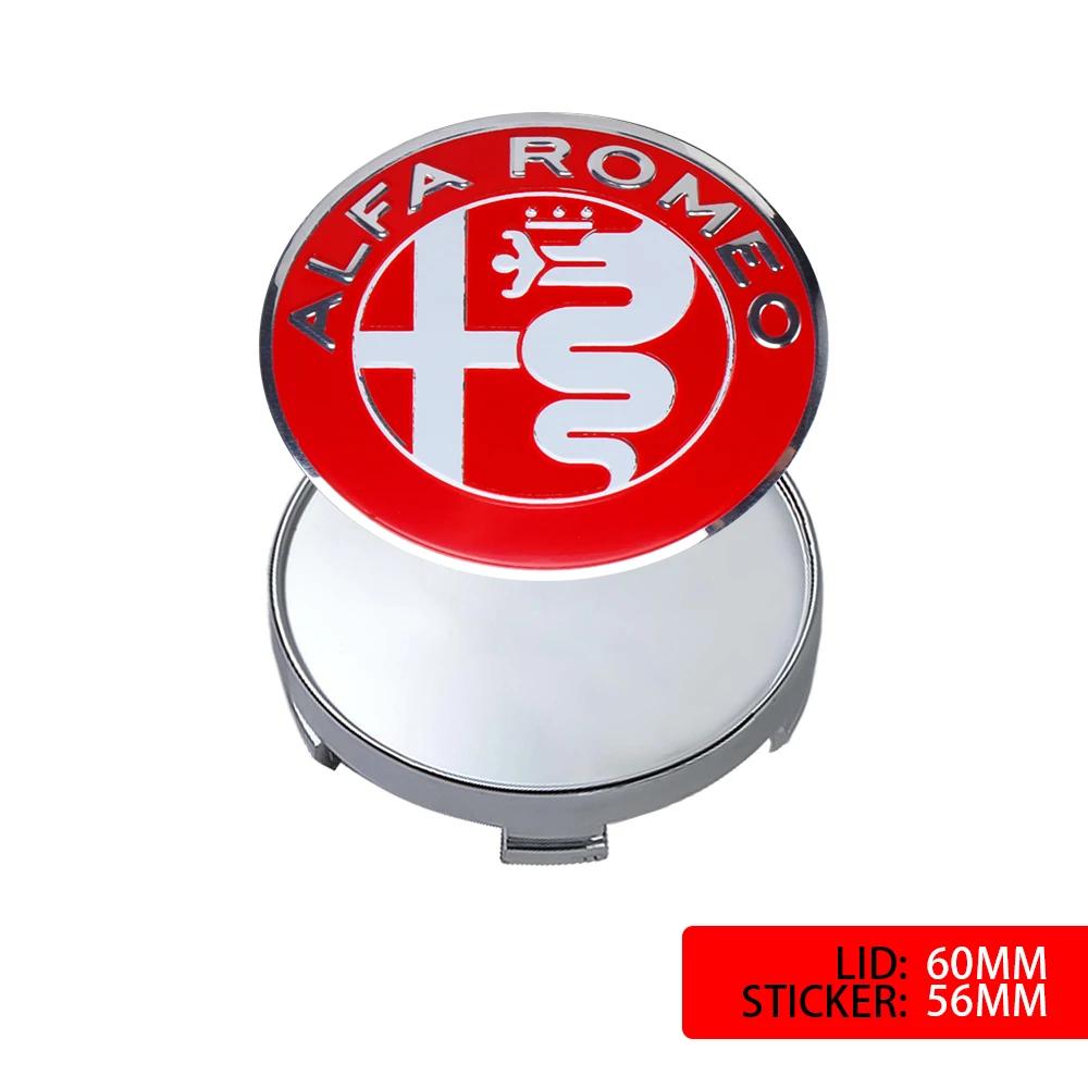 2026 Caldo Alfa Romeo 4pz 56mm Emblema Ruota Auto Alfa Romeo Decorazione Tappo Mozzo Modificato Per Alfa Romeo 159 Giulietta 147 156 Giuli