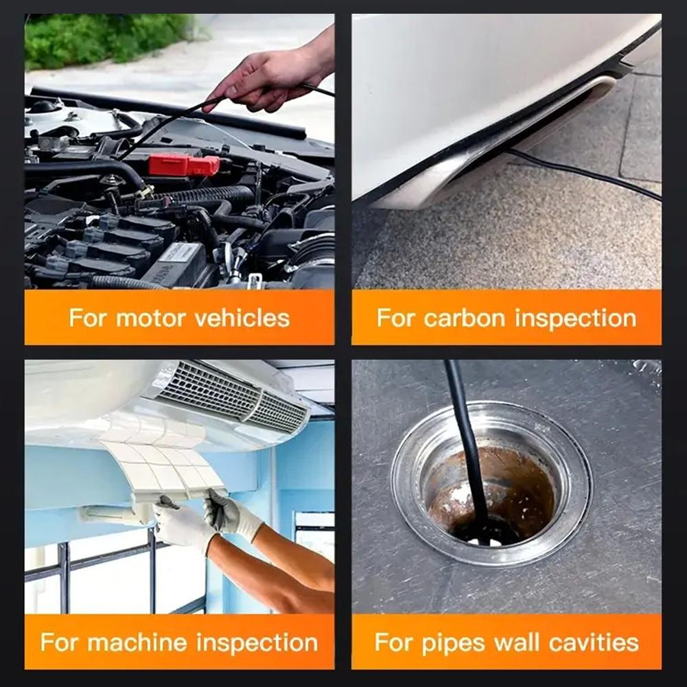 Cameră Endoscop Industrial HD 1080P Ecran IPS 4.3 Inch Borescop Inspecție Canalizare IP67 Impermeabil Obiectiv 8mm pentru Reparații Țevi Auto