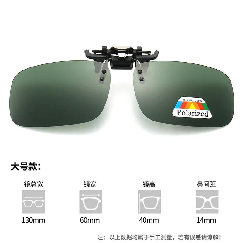 New in Polarized Clip-on Sunglasses Protection Clip-on Eyewear Driver Driving Fishing Night Vision Goggles  hombre