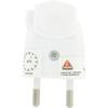 Fiche plastique 2P-6 A Dhome - Mâle - Blanc