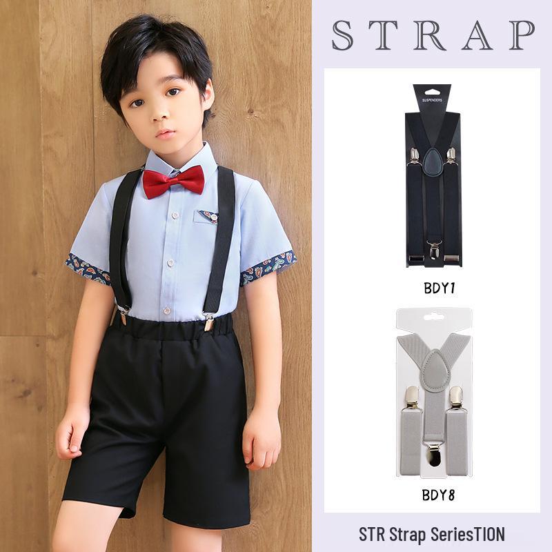 Children's Dungaree Suspenders with Elastic Bands and Buckles for Kids' Clothing and Accessories