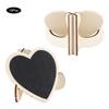 10Pcs Heart‑Shaped Blackboard Art Craft Display Message Board Wedding Decoration Ornament