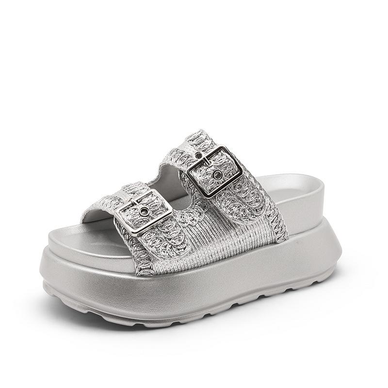 New summer small man beautiful height increase cm word slippers thick bottom not tired feet item number