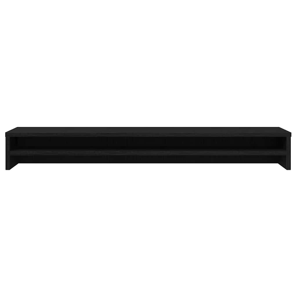 Monitor Stand in Black Oak Finish 100 x 24 x 13 cm Engineered Wood