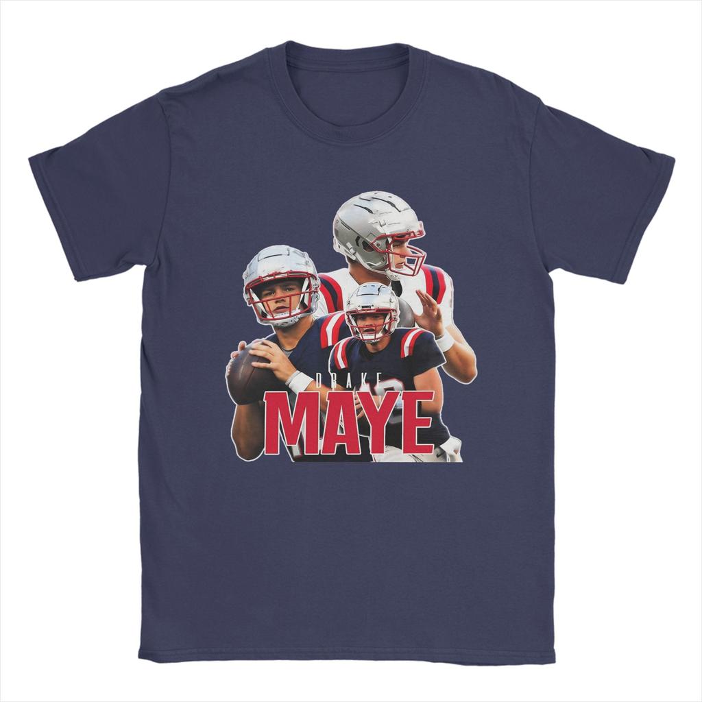 Vintage Drake Maye Football Maye Bootleg T Shirt Summer Hippie T Shirts Unisex Cotton O Neck Plus Size Top Tees Street Style Tshirt
