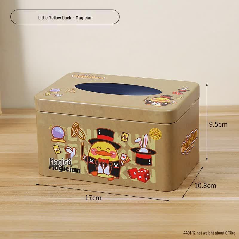 LIEI Creative Iron Desktop Tissue Box