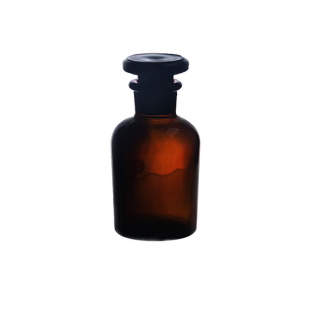 30/60/125/250/500 ml Reagensburk Läckagesäker Klar Liten Reagensflaska med Kork Reagensflaska Glas Laboratorieflaska