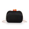Contrast color flash flower sequin bead box clutch bag women's banquet satin dinner bag