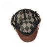 Vintage Argyle Plaid Flat Cap for Men Women British Ivy Cabbie Hat Retro Diamond Checkered Newsboy Cap Adjustable Gatsby Hat