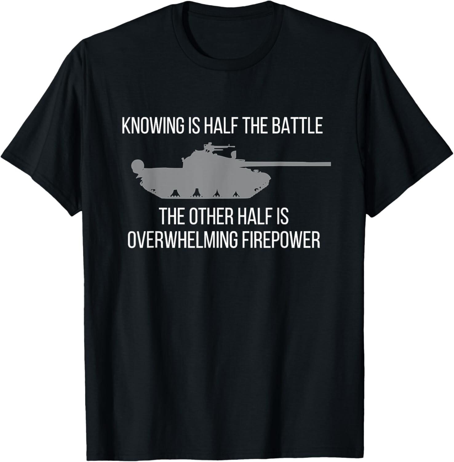Knowing Is Half The Battle tee shirts Gift Unisex T-Shirt S разноцветный