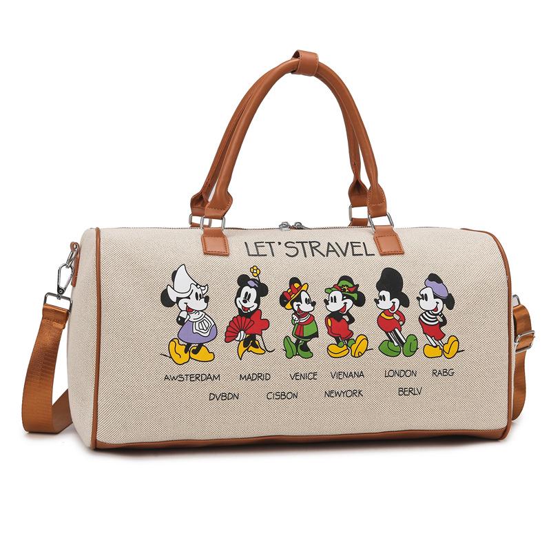 Geantă Canvas Sport & Călătorie Femei Capacitate Mare Desen Animat Coreean