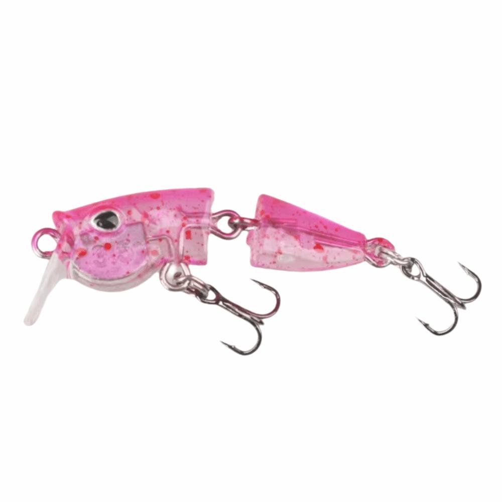 2-Section Joint Slow Sinking Minnow 3.5g Weight Wobbles Bait Mini Micro Fishing Bait Bass Fishing
