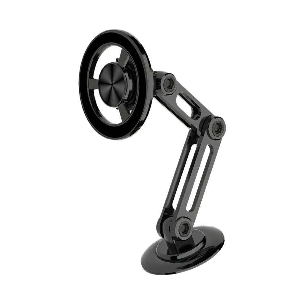 Car Phone Holder Metal Magnetic Foldable Adhesive Car Dashboard - Navigation Support