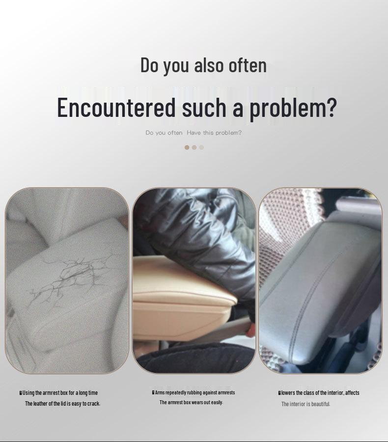 Honda Civic 12-15 Armrest Box Cover - 9th Gen Leather Center Console Cover