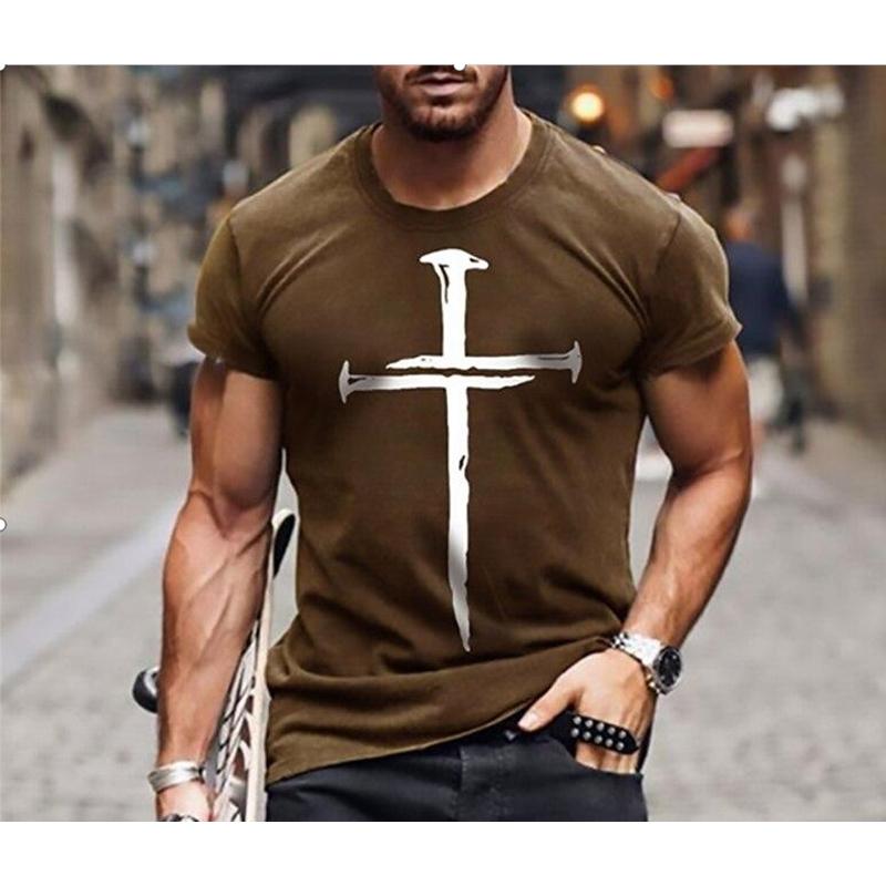 

Літня футболка з коротким рукавом Mature Cross - Cool Men s Print XS