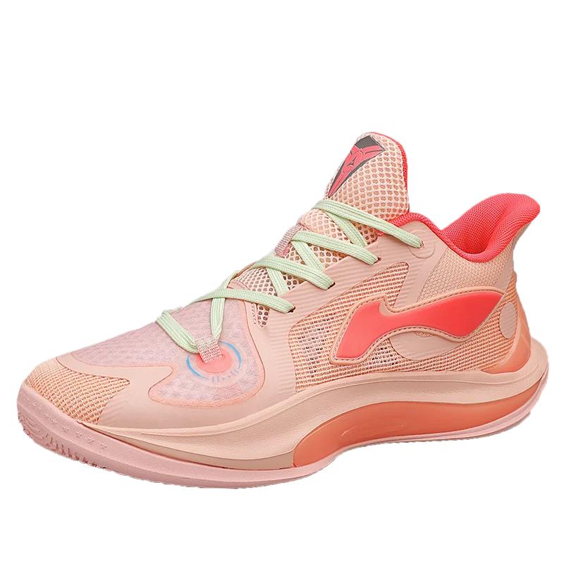 Shock-absorbing Combat Basketball Shoes Men 2024 New Youth Sports Students Professional Breathable Non-slip Sports Footwear