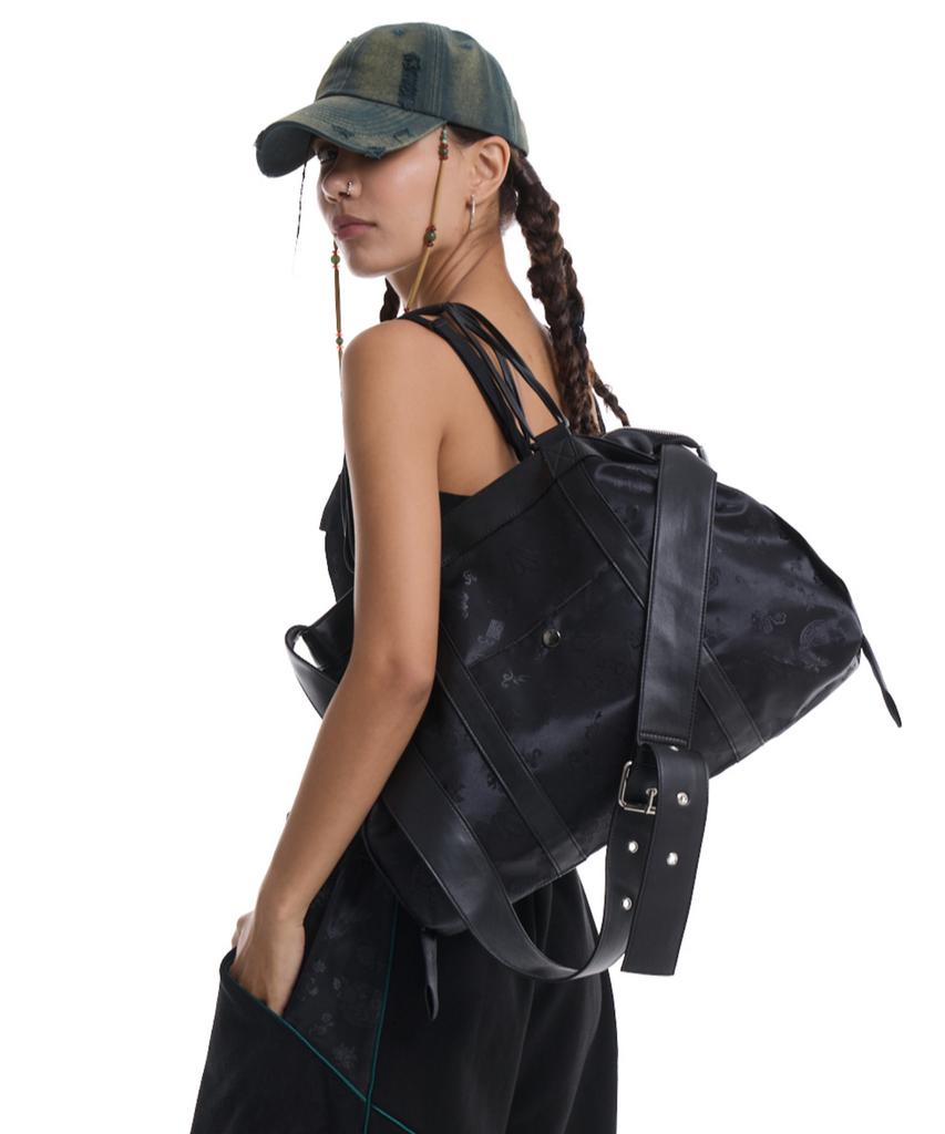 71To96 Daenggi Bag K-Ribbon Bag (Black)
