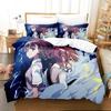 3D Misaka Mikoto A Certain Magical Index Railgun Beding Set Bedrom Soft Modern Bedspreads Comefortable Soft durable Quality Duvet Cover Pilowcase
