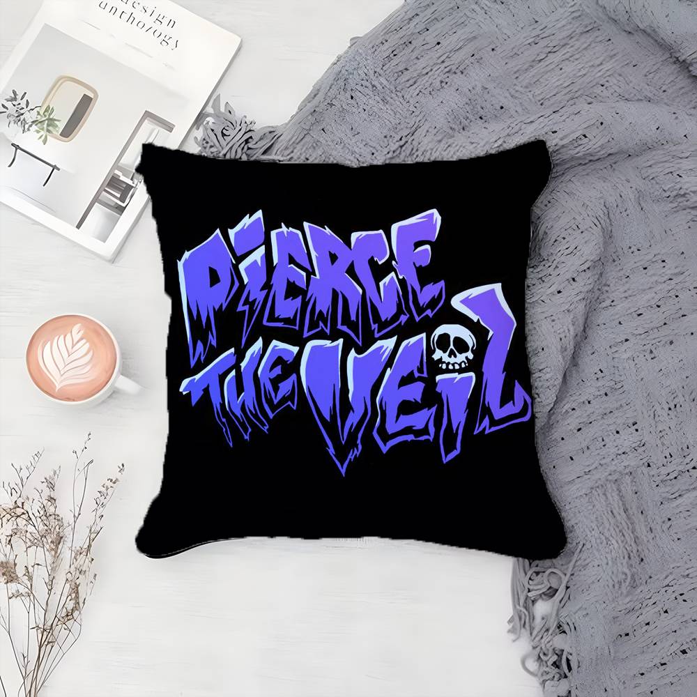 Hardcore Rock-Band P-Pierce The Veil-MT Pillow Case Printing Pillowcase Living Room Sofa Cushion Cover Bedroom Room Decor