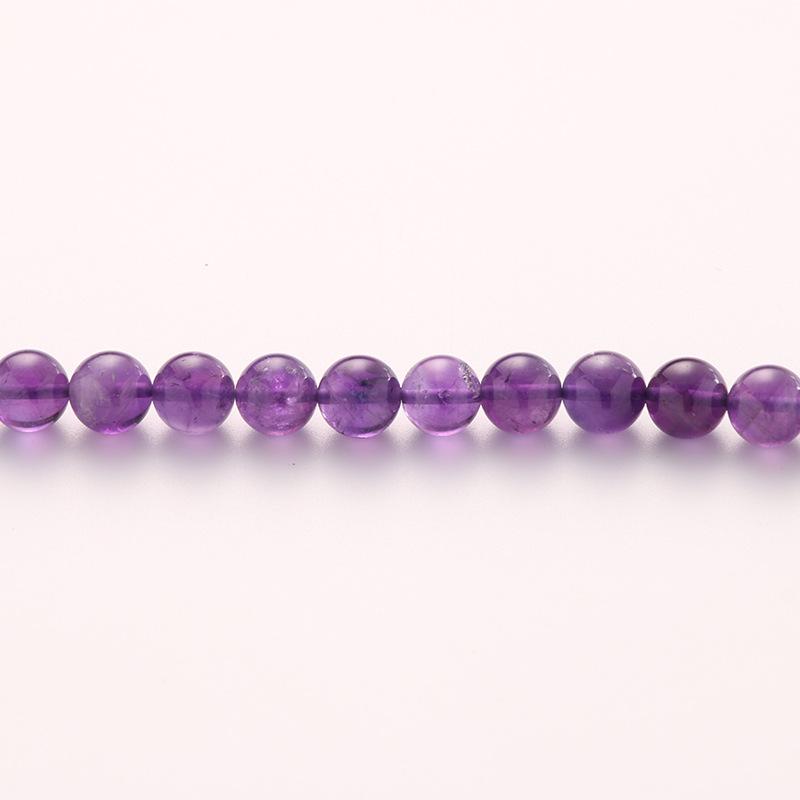 Uruguay Lavender Amethyst Round Beads for Bracelet Making - Natural DIY Accessories