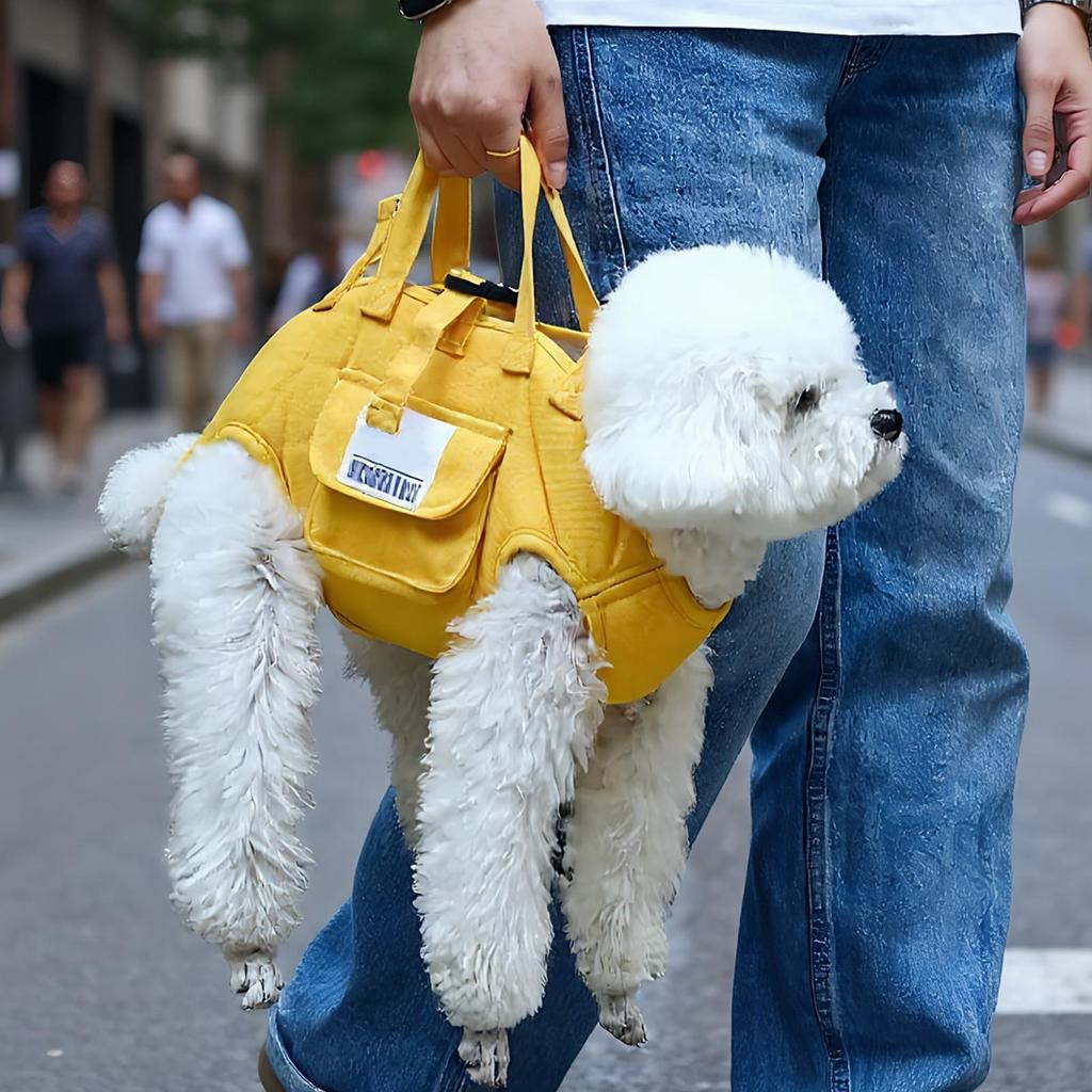 Dog Support Vest Harness With An Adjustable Leashes And Puppy Treat Bag Adjustable Dog Shoulder Carrier Lift Harness For Pets
