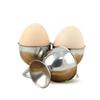 Eierbecher-Set 4 Stück Eierbecher für weich & hart gekochte Eier Edelstahl