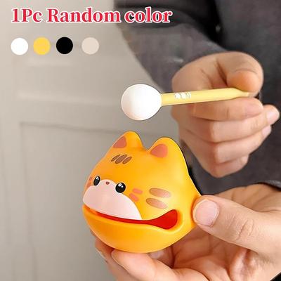 Plastic Fish Drum Percussion Instrument,Mind Calming Desktop Ornament Animal Figurine Toy Plastic Lucky Cat Musical Instrument