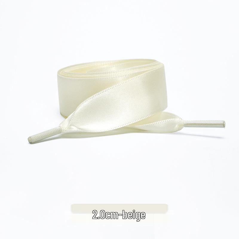Candy Color Double-Sided 2cm Silk Shoelaces for Casual Shoes & Air Force 1