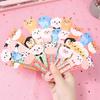 50pcs Cute Cartoon Animal Bookmarks Card Paper Mixed Pattern Ruler Bookmarks Stationery Dual-use Book Clip Student Supplies