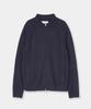 Aepeuteopeulei Military Combat Zip-Up Knit Navy