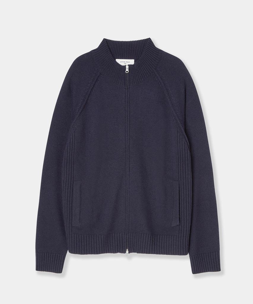Aepeuteopeulei Military Combat Zip-Up Knit Navy