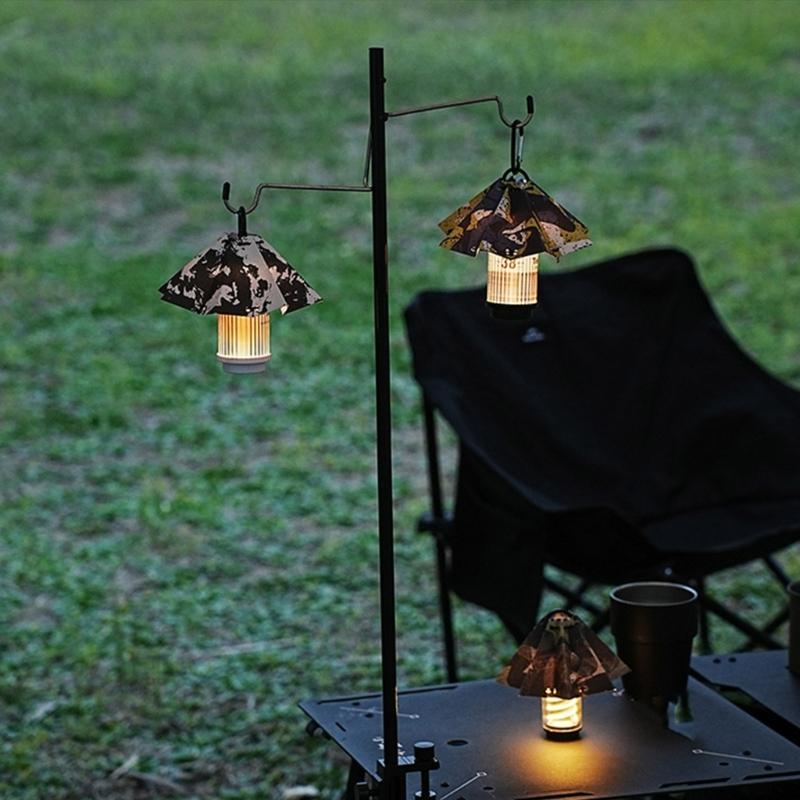 Folding Umbrellas Tent Light Shade Portables Outdoor Umbrellas Tent Lampshades for Outdoor Camping Hiking