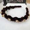 Women Headband Sparkling Rhinestones Decor Anti-slip Teeth Hair Hoop Versatile