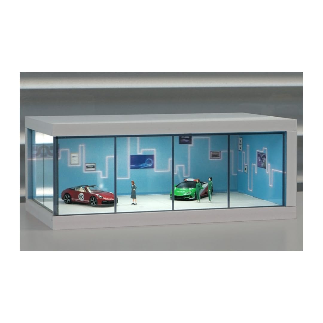 

Масштаб Модель Выставочный Зал 22223530 Moreart Парковочная Яма Гараж Диорама с Миниатюрным Автомобилем 1/64 [Б/У] синий