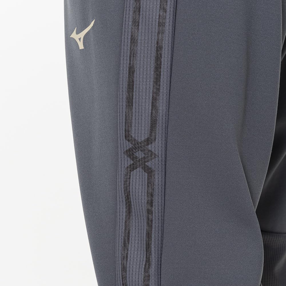 Soft Dry Knit Hybrid Training Turbulent Size 32MDB001 Men's Pants, Sweat-Wicking, Quick-Drying, Warm-Up Jersey, Gray, XL,