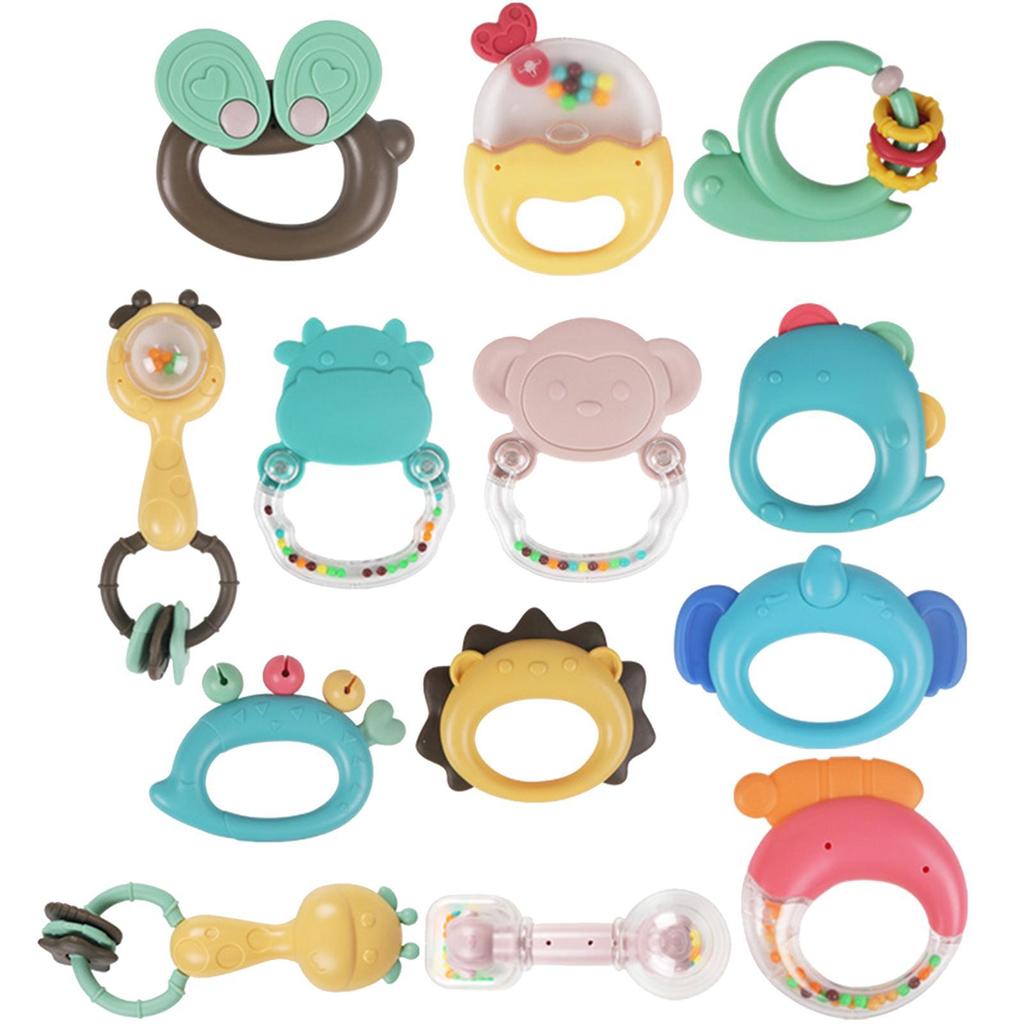 Sensory Teether Rattle Rattle Teething Toys for Babies Baby Rattles