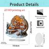 New Christmas Moon Acrylic Desktop Ornament for Home or Office