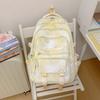 Schoolbag Schoolbag Girl Ins Simple Fashion Korean Version Contrasting Color Star Printed Backpack Junior High School Student Backpack