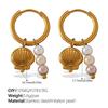 Fashion Multi-Element Diy Earrings Stainless Steel Gold-Plated Light Luxury High-End Earrings Jewelry Women