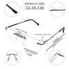 RSINC Rimless frame/eyeglass/Spectacle Metal, For Men And Women, Titanium Mestar Gun Black 6610 53-18-138 (IB-12) N2