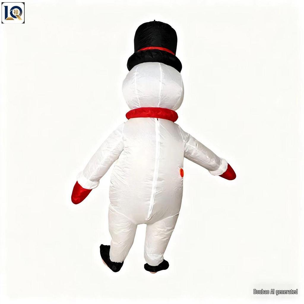 Christmas Snowman Inflatable Costume for Stage, Parties, and Festivals