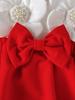 Girls' Long Sleeve Dress & Headband Set with 3D Flowers
