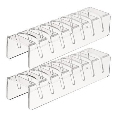 Acrylic Hat Organizer Stand Space-Saving Baseball Cap Organizer for 7 Caps No Installation Required