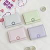 Multi-card Flower Short Wallet Pu Leather Card Holder Cute Tri-Fold Wallet  Travel