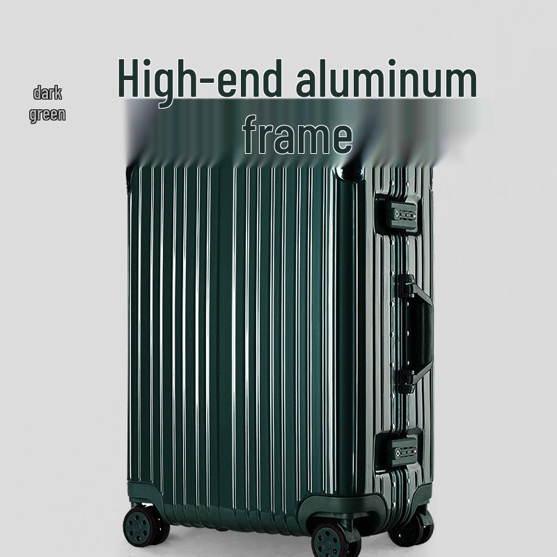 

20-дюймовый унисекс чемодан для ручной клади из алюминиево-магниевого сплава, с кодовым замком и универсальными колесами 24-inch