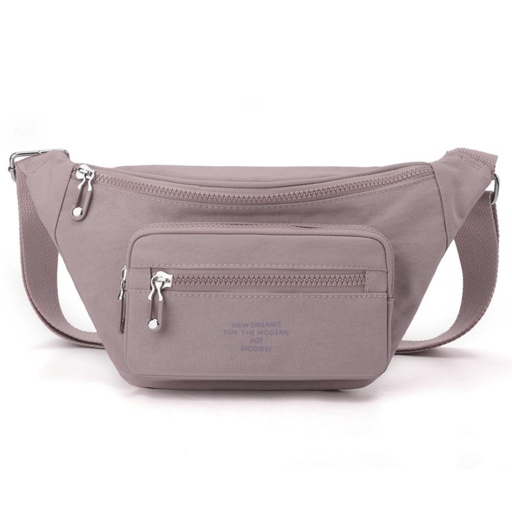 Portable Nylon Crossbody Bag Solid Color Middle Aged Tote Bag Fashion Mobile Phone Bag  Mom