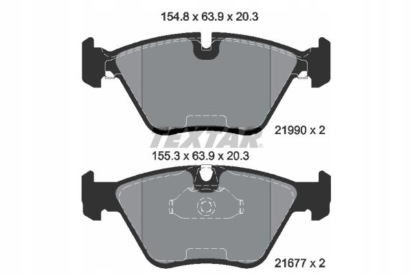 Textar 2199003 Brake Pad Set, Disc Brakes