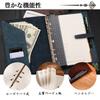 A5 System Genuine Business Memo Pocket Card Schedule Office Loose Pen Holder Refill Graduation Promotion Gift Planner, Leather, 6-Ring, Planner, Pad,