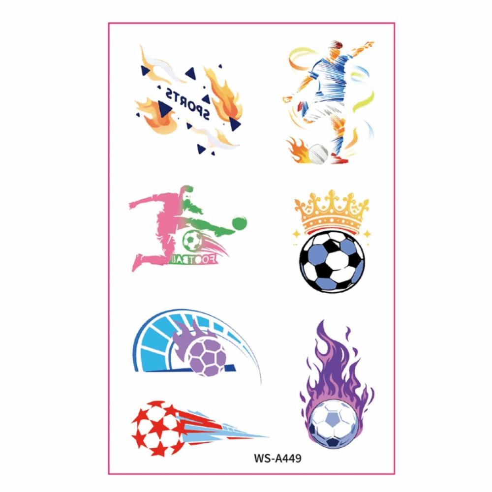 

Cartoon Face Stickers Watercolor Temporary Makeup Tattoos Trophies Body Stickers Parties Style 9