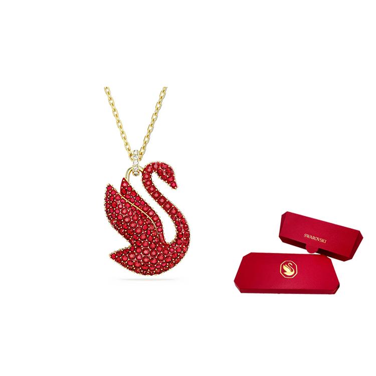 Swarovski Swan Fashion Trend Red Swan Necklace Women Necklace 5647871